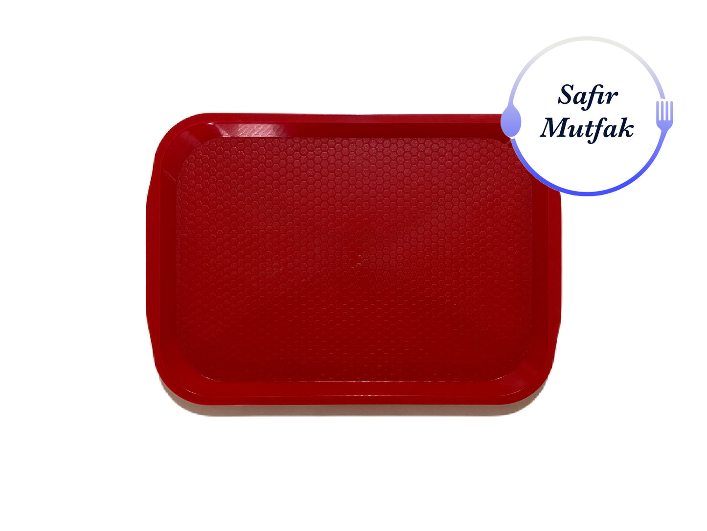 Safir Plastik 20x30 Cm Kırmızı Fast Food Tepsisi