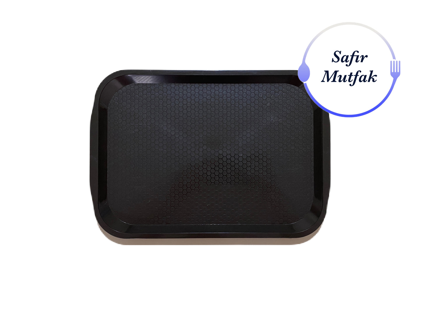 Safir Plastik 20x30 Cm Siyah Fast Food Tepsisi