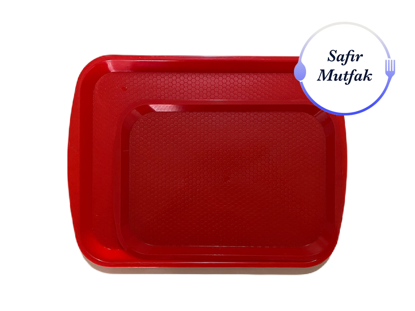 Safir Plastik 20x30 Cm Kırmızı Fast Food Tepsisi